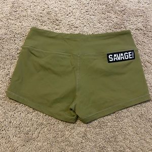 Savage Army Green Shorties